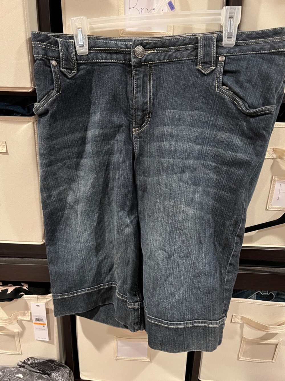 Lane Bryant women’s sz 18 Bermuda shorts Dark Gray Denim Shorts